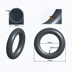 Tubo interno de desafio 8,5×2 (50-156) Eroda