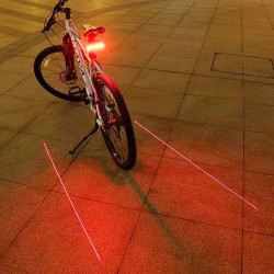 Sinalizador de direção com luz de posição e laser