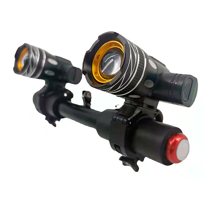 Faróis LED recarregáveis ​​com guiador