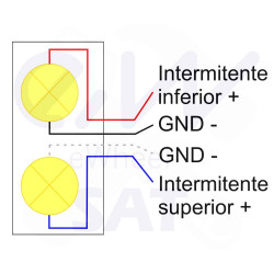 Sinais de direção bidirecionais para Kugoo M4 Pro.