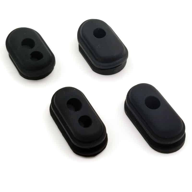 Conjunto completo de tampões de silicone para Xiaomi M365 e Pro – Cor: preto