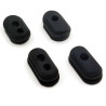 Conjunto completo de tampões de silicone para Xiaomi M365 e Pro – Cor: preto