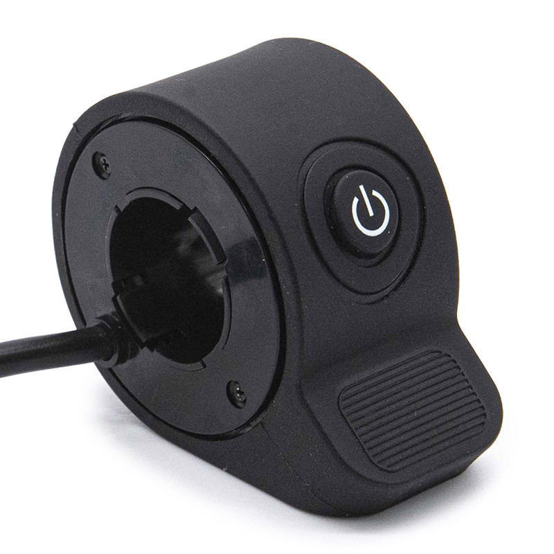 Acelerador com botão de ignição