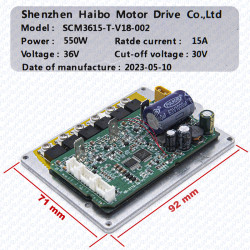 Kit controlador + tela 36V 550W para Jeep