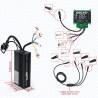 Kit controlador + tela 48V 1200W para Ducati (Conector C18)