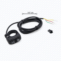 Luz de aviso/teclado único duplo – cabo de 1,5 m