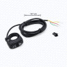 Luz de aviso/teclado único duplo – cabo de 1,5 m