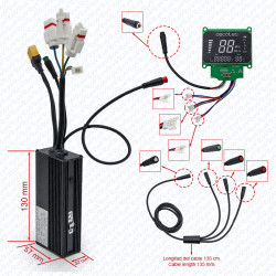 Kit controlador + tela 48V 1200W para Cecotec Bongo Z