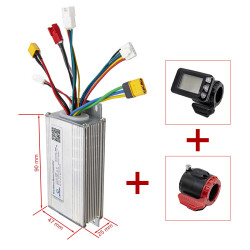 Kit controlador 36V 300W BLDC + display LCD com acelerador + freio
