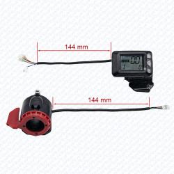 Kit controlador 36V 300W BLDC + display LCD com acelerador + freio