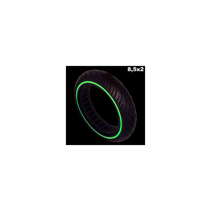 Roda sólida ultra leve 8,5×2 – fluorescente