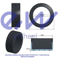 Pneu sem câmara 8,5×2   Innova