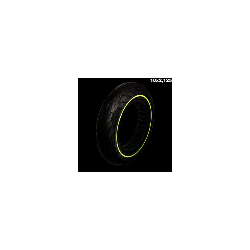 Roda sólida ultra-leve 10×2.125 – Fluorescente