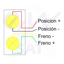 Para-choque traseiro com luz de posição e freio